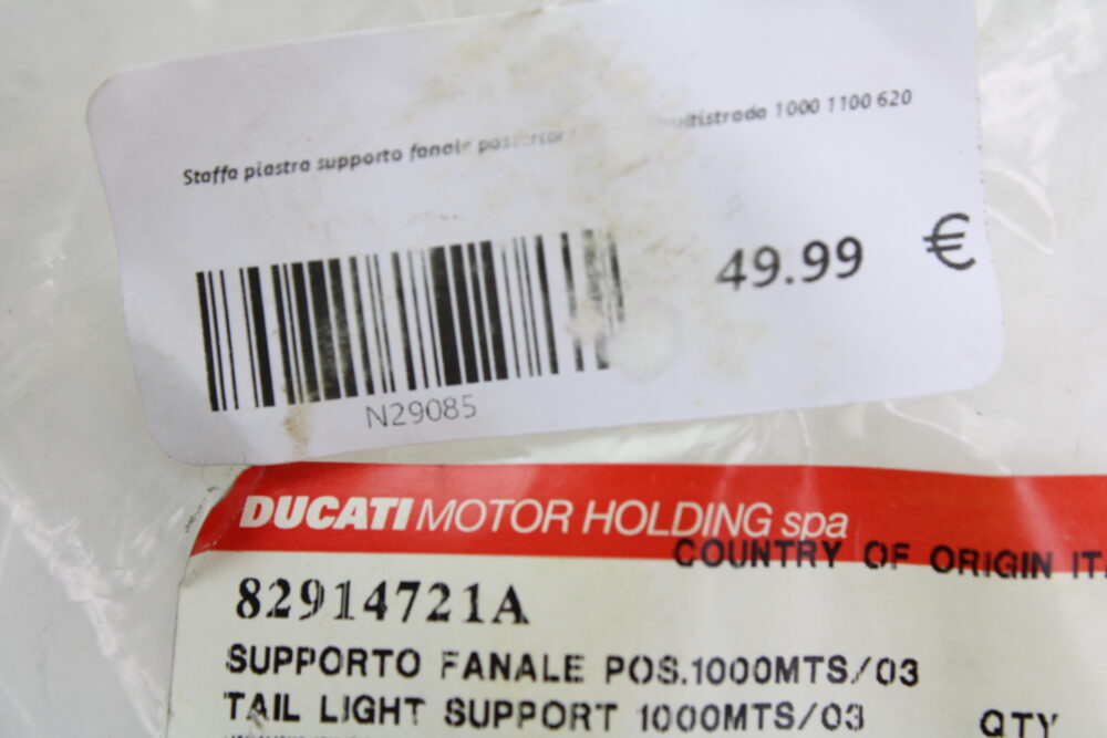 Staffa piastra supporto fanale posteriore ducati multistrada 1000 1100 620 - immagine 5