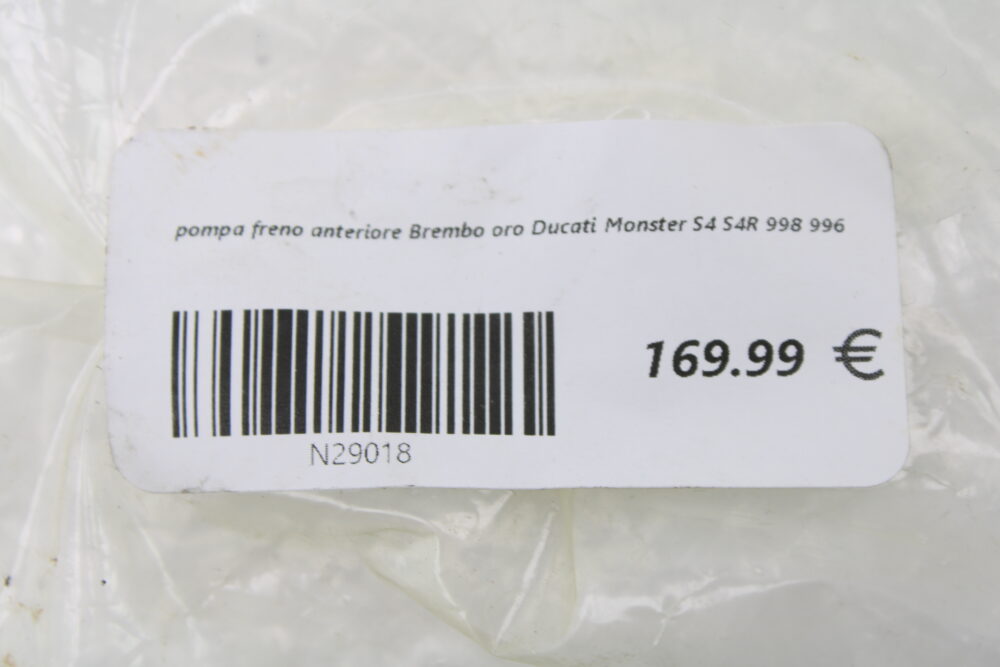 pompa freno anteriore Brembo oro Ducati Monster S4 S4R 998 996 - immagine 6