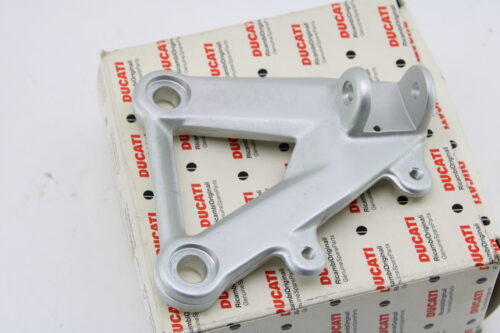 Piastra staffa pedana pilota destra nera ducati 1098 848