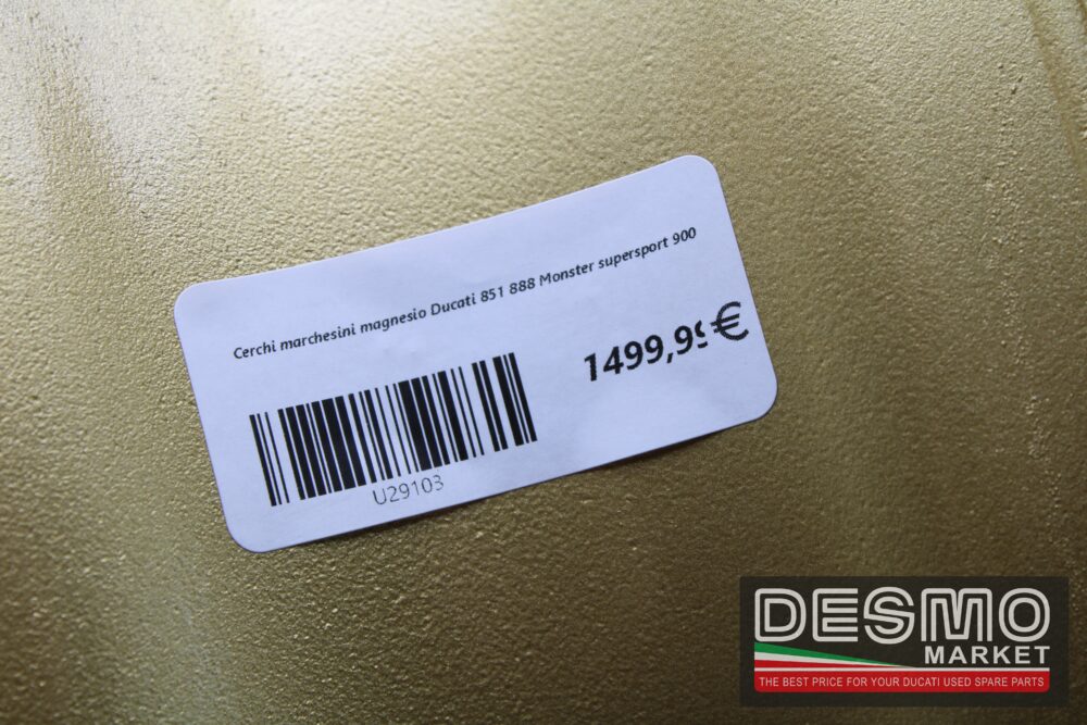Cerchi Marchesini magnesio Ducati 851 888 Monster Supersport 900 - immagine 9