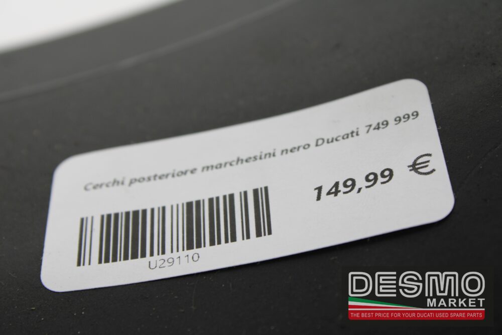 Cerchio posteriore Marchesini nero Ducati 749 999 - immagine 7