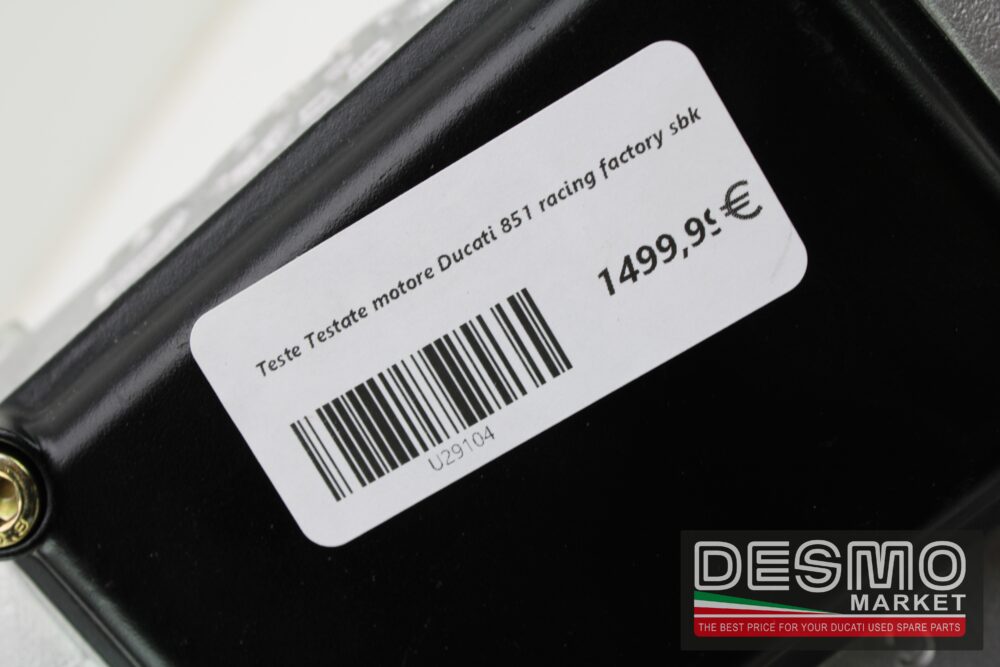 Teste Testate motore Ducati 851 racing factory sbk - immagine 9