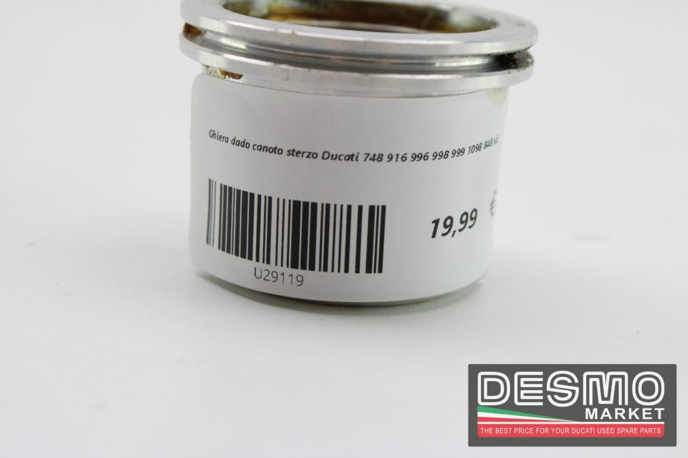 Ghiera dado canotto sterzo Ducati 748 916 996 998 999 1098 848 st2 - immagine 4