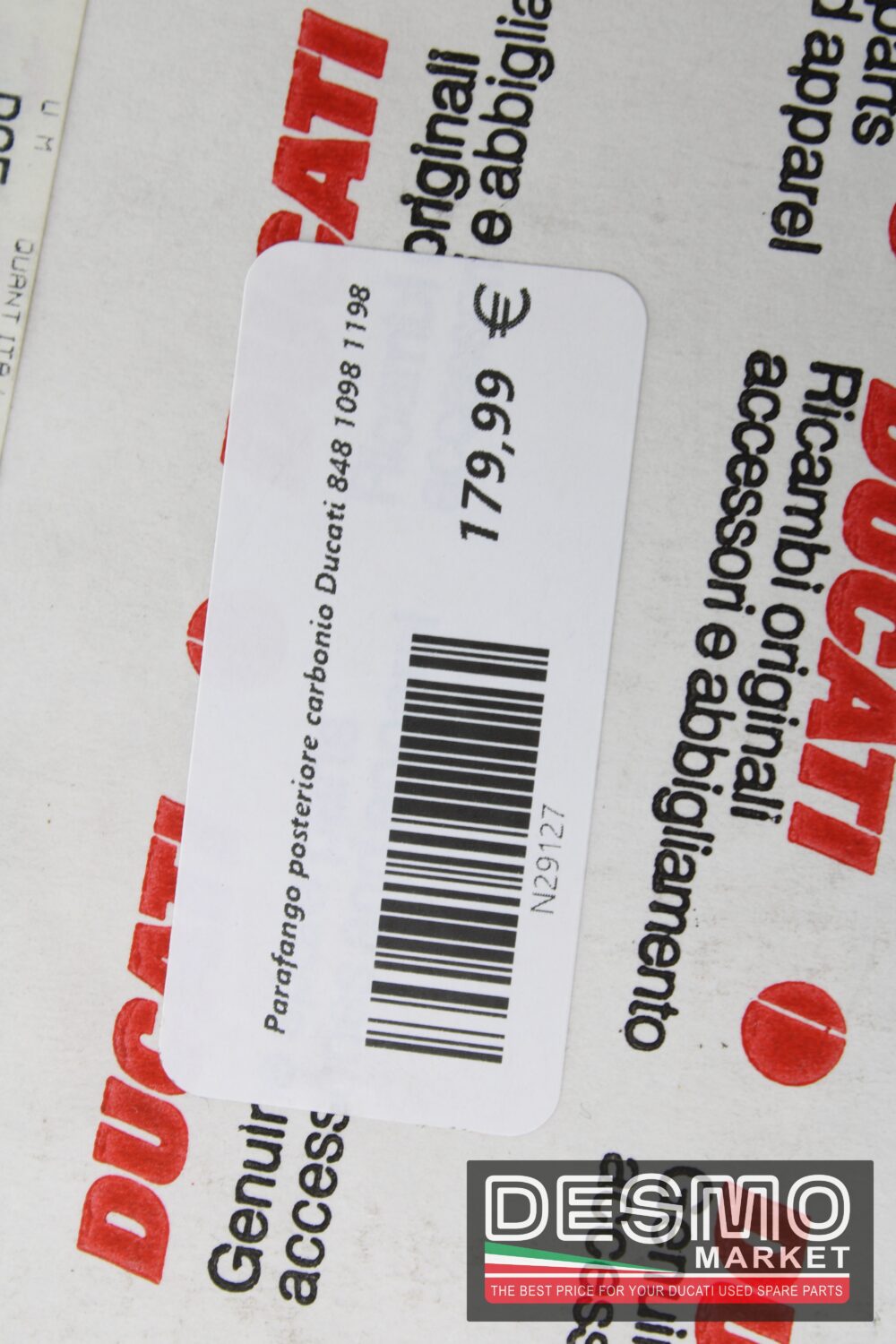 Parafango posteriore carbonio Ducati 848 1098 1198 - immagine 10