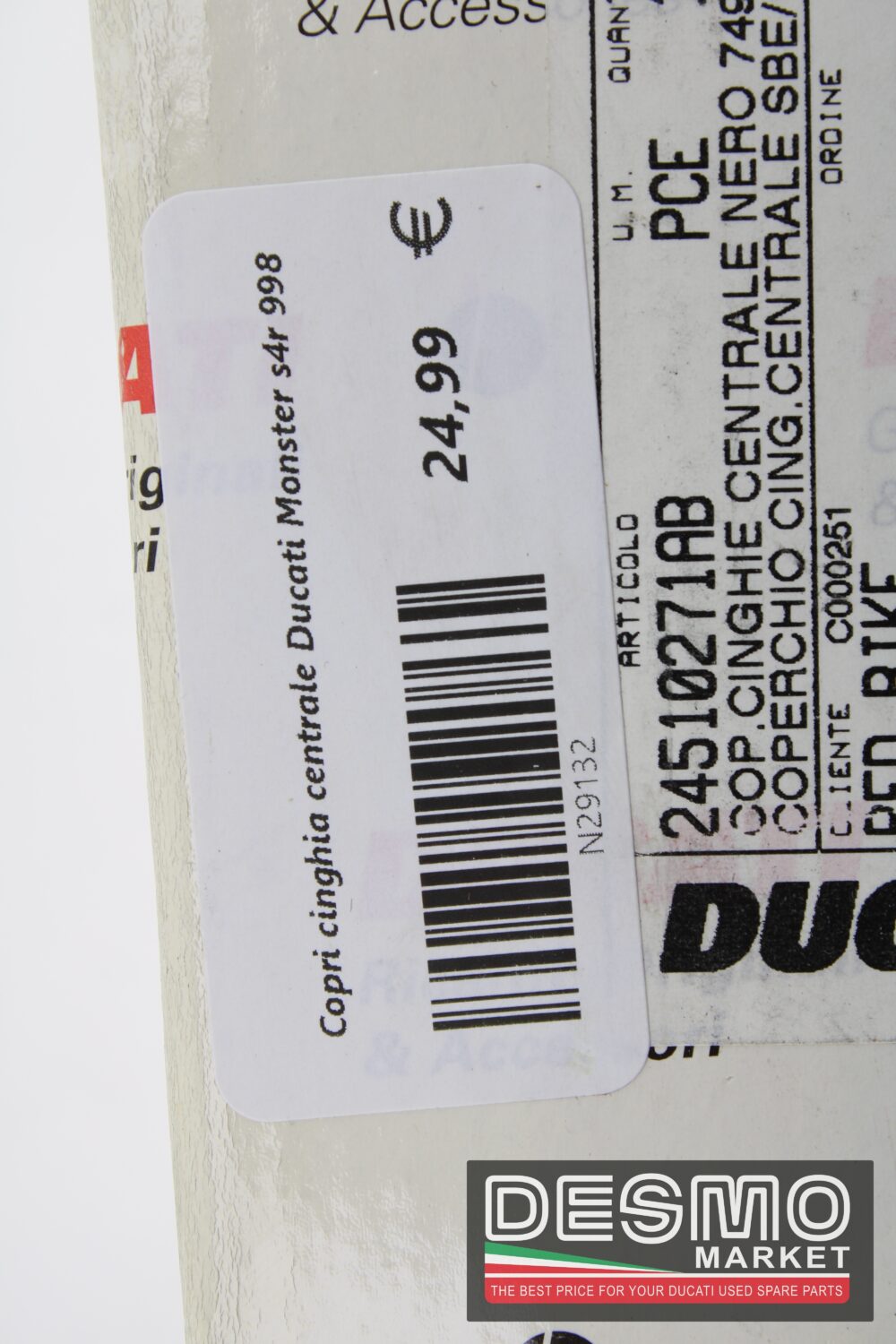 Copri cinghia centrale Ducati Monster s4r 998 - immagine 5