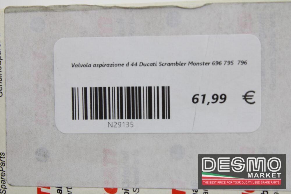 Valvola aspirazione d 44 Ducati Scrambler Monster 696 795  796 - immagine 3