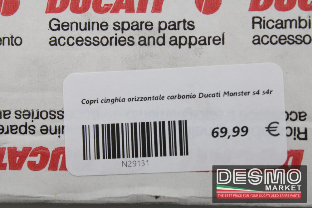 Copri cinghia orizzontale carbonio Ducati Monster s4 s4r - immagine 5