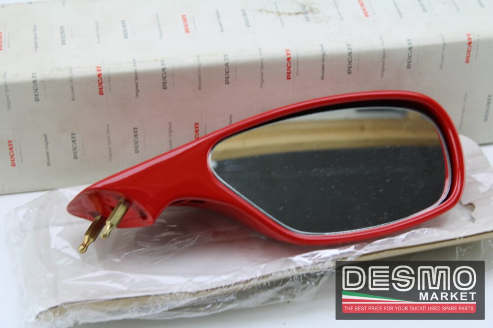 specchio specchietto destro rosso DX Ducati 748 916 996 998 - immagine 2