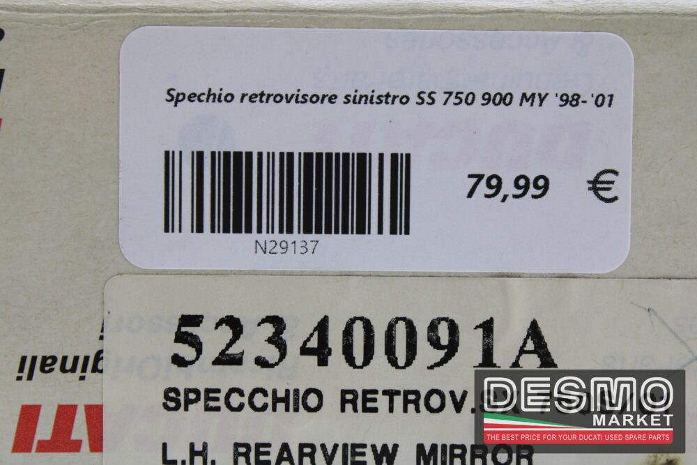 Spechio retrovisore sinistro SS 750 900 MY '98-'01 - immagine 5