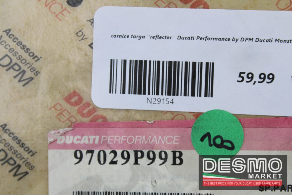 cornice targa ''reflector'' Ducati Performance by DPM Ducati Monster - immagine 4