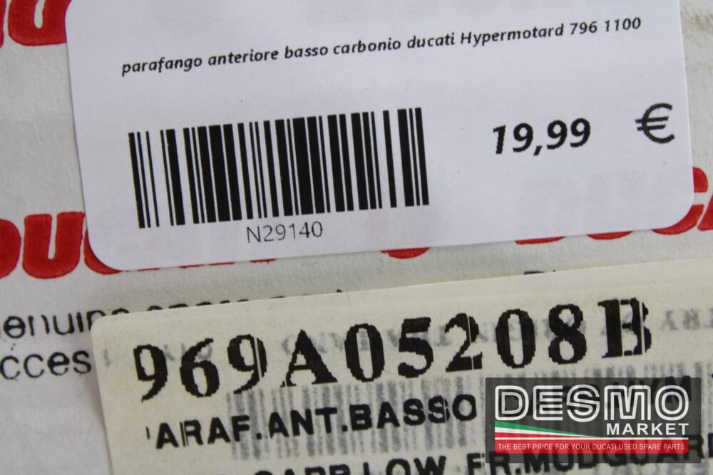 parafango anteriore basso carbonio ducati Hypermotard 796 1100 - immagine 6