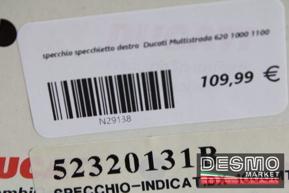 specchio specchietto destro  Ducati Multistrada 620 1000 1100 - immagine 5