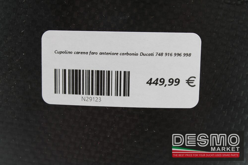 Cupolino carena faro anteriore carbonio Ducati 748 916 996 998 - immagine 8