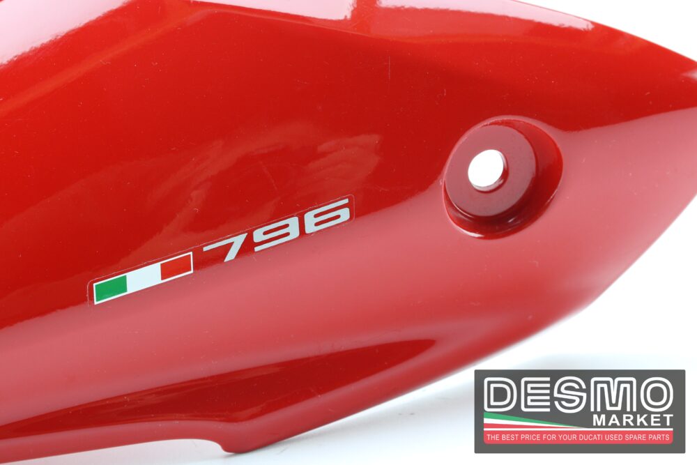 Cover sella monoposto rosso Ducati Monster 696 796 1100 - immagine 7