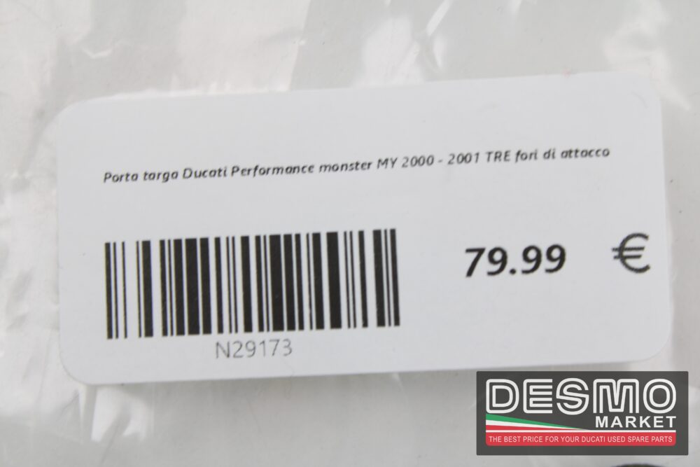 Porta targa Ducati Performance monster MY 2000 - 2001 TRE fori - immagine 6