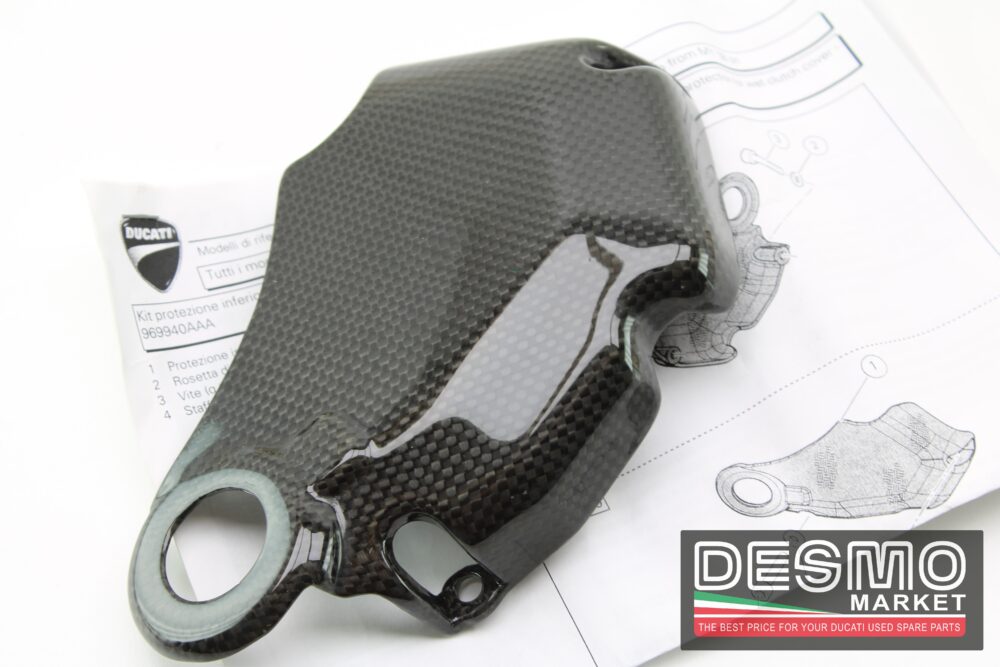 Cover inferiore carbonio carter frizione a bagno d'olio Hypermotard 796 - immagine 4