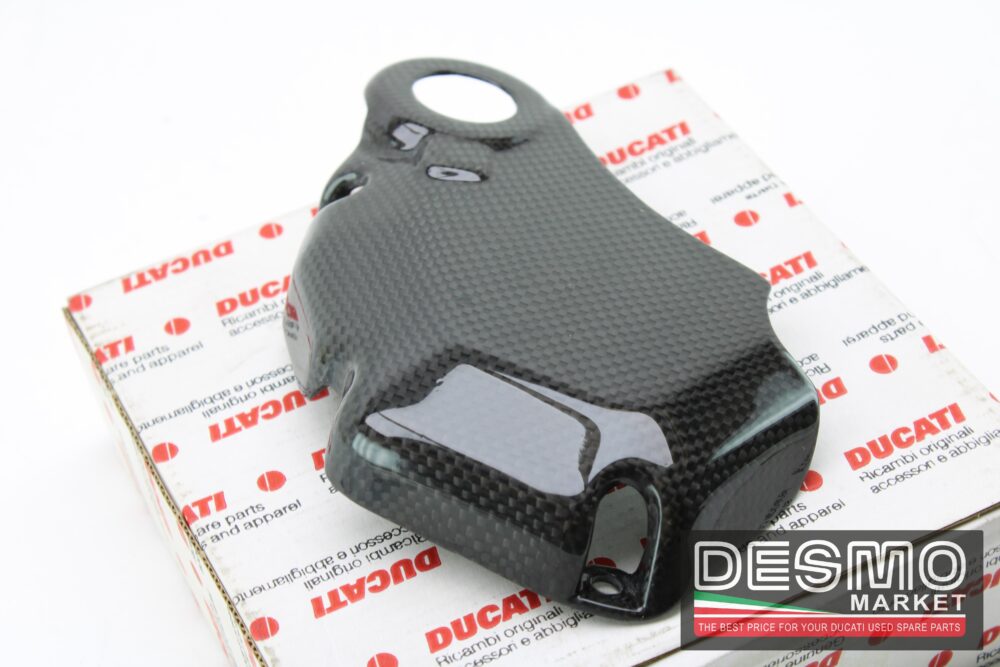 Cover inferiore carbonio carter frizione a bagno d'olio Hypermotard 796 - immagine 6