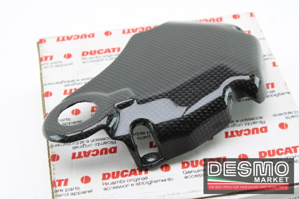 Cover inferiore carbonio carter frizione a bagno d'olio Hypermotard 796 - immagine 7