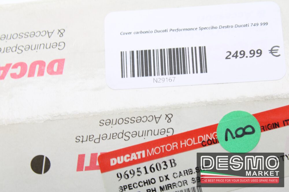 Cover carbonio Ducati Performance Specchio Destro Ducati 749 999 - immagine 5