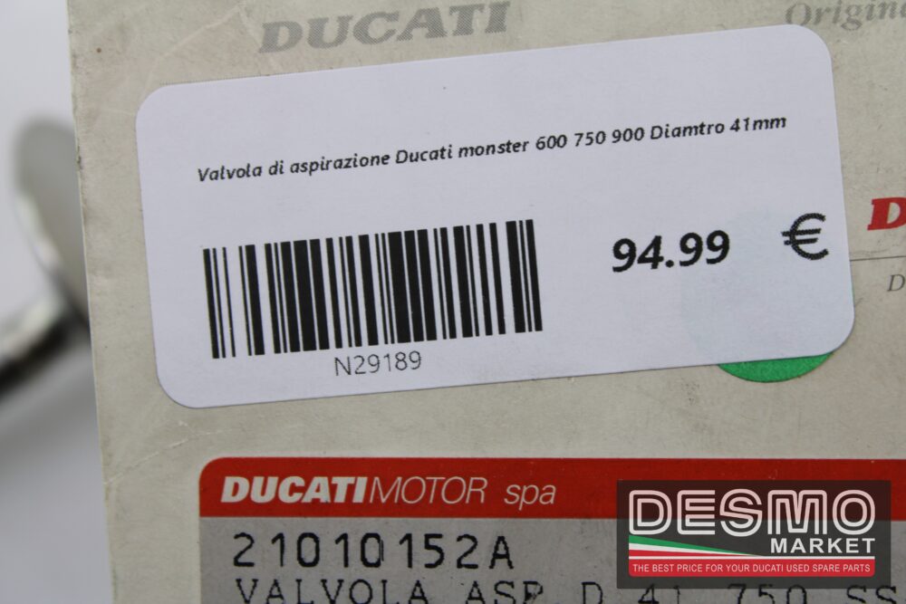 Valvola di aspirazione Ducati monster 600 750 900 Diamtro 41mm - immagine 4