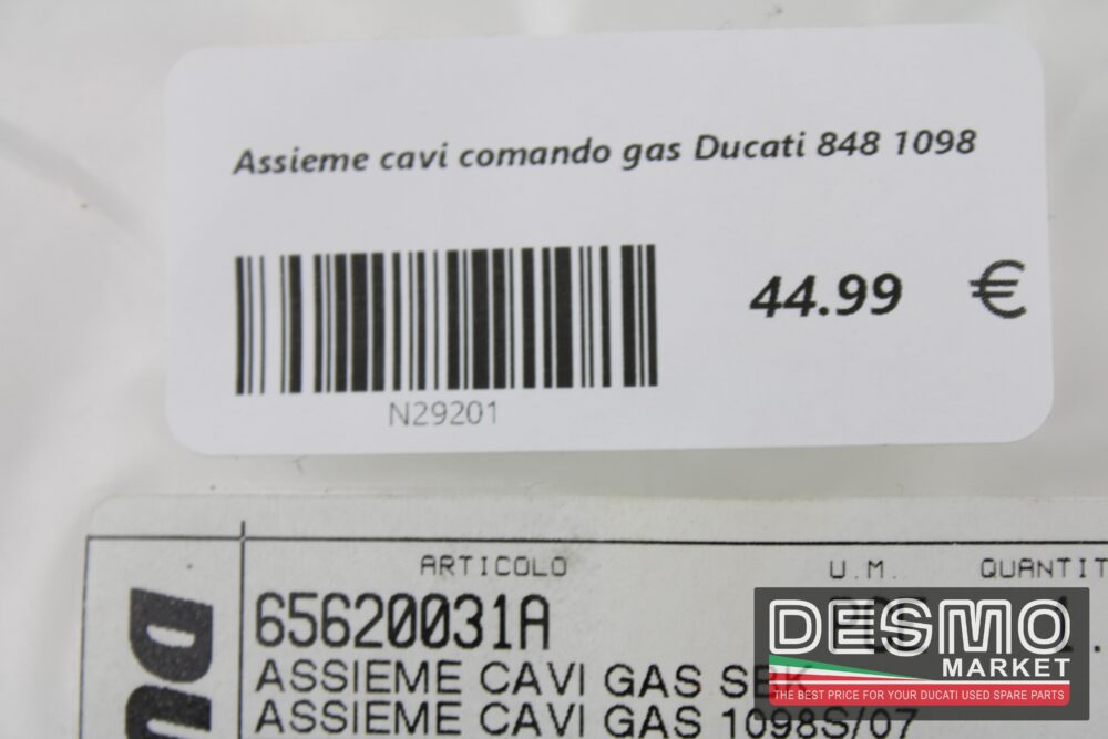 Assieme cavi comando gas Ducati 848 1098 - immagine 5
