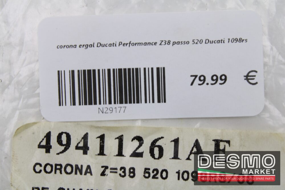 corona ergal Ducati Performance Z38 passo 520 Ducati 1098rs - immagine 5