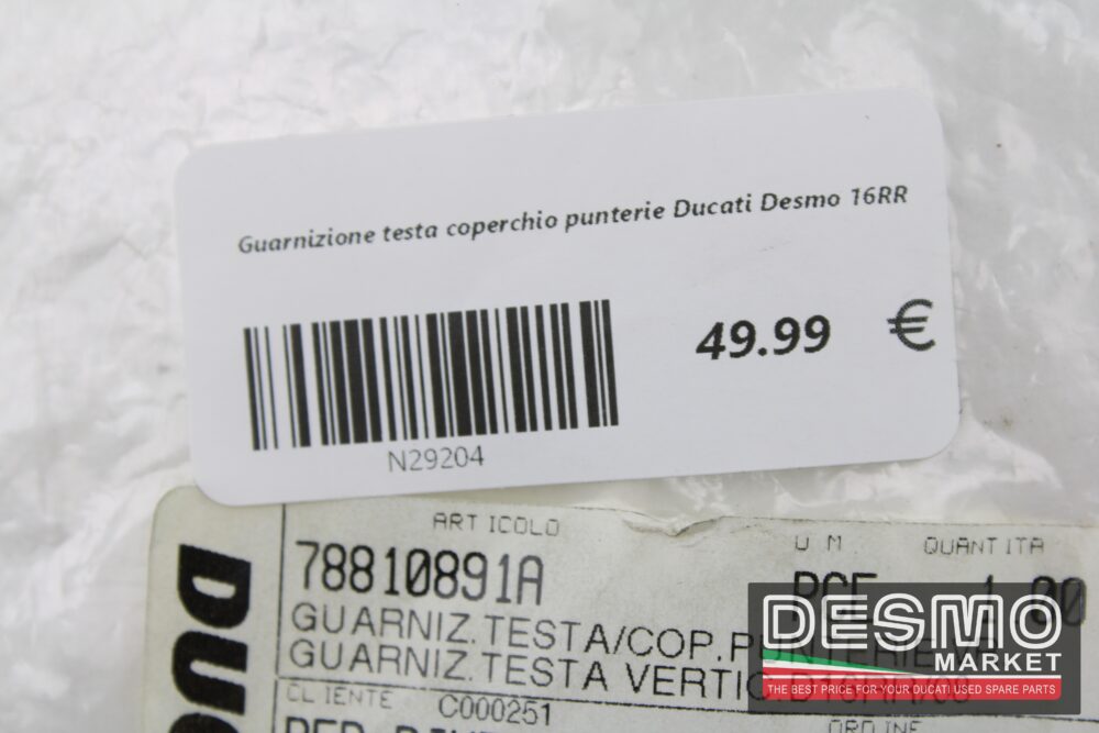 Guarnizione testa coperchio punterie Ducati Desmo 16RR - immagine 5