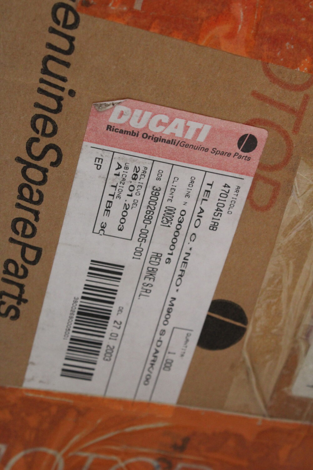 Telaio Ducati Monster 600 750 900 MY 2000-2001 Nuovo - immagine 8