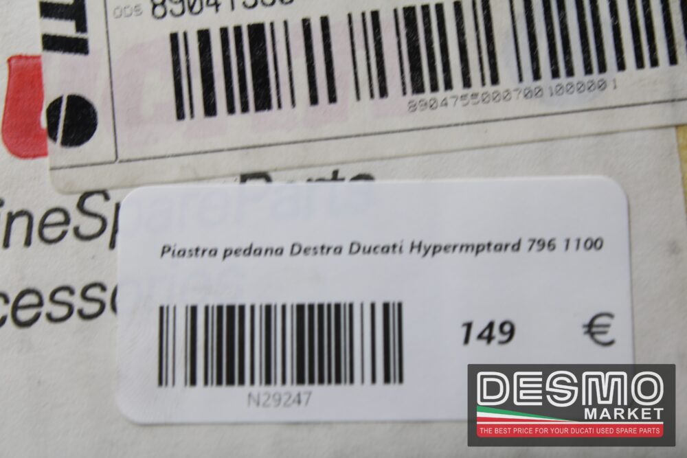 Piastra pedana Destra Ducati Hypermptard 796 1100 - immagine 6