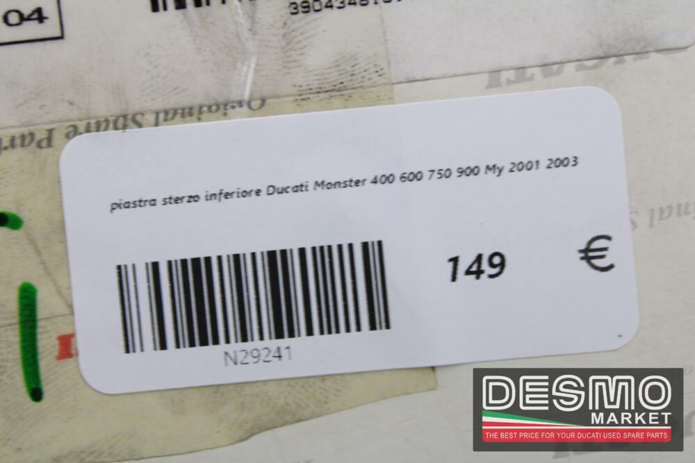 piastra sterzo inferiore Ducati Monster 400 600 750 900 My 2001 2003 - immagine 5