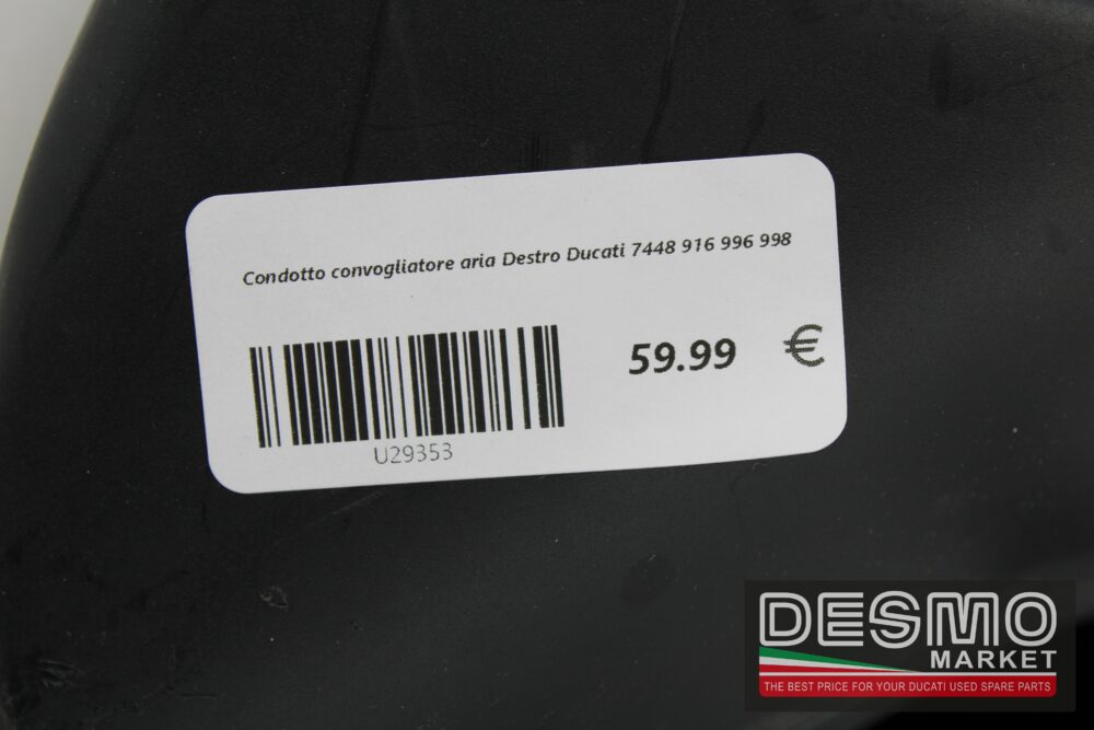 Condotto convogliatore aria Destro Ducati 7448 916 996 998 - immagine 8