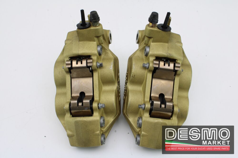 Pinze freno anteriori brembo oro Ducati 748 916 996 998 Monster IE - immagine 2