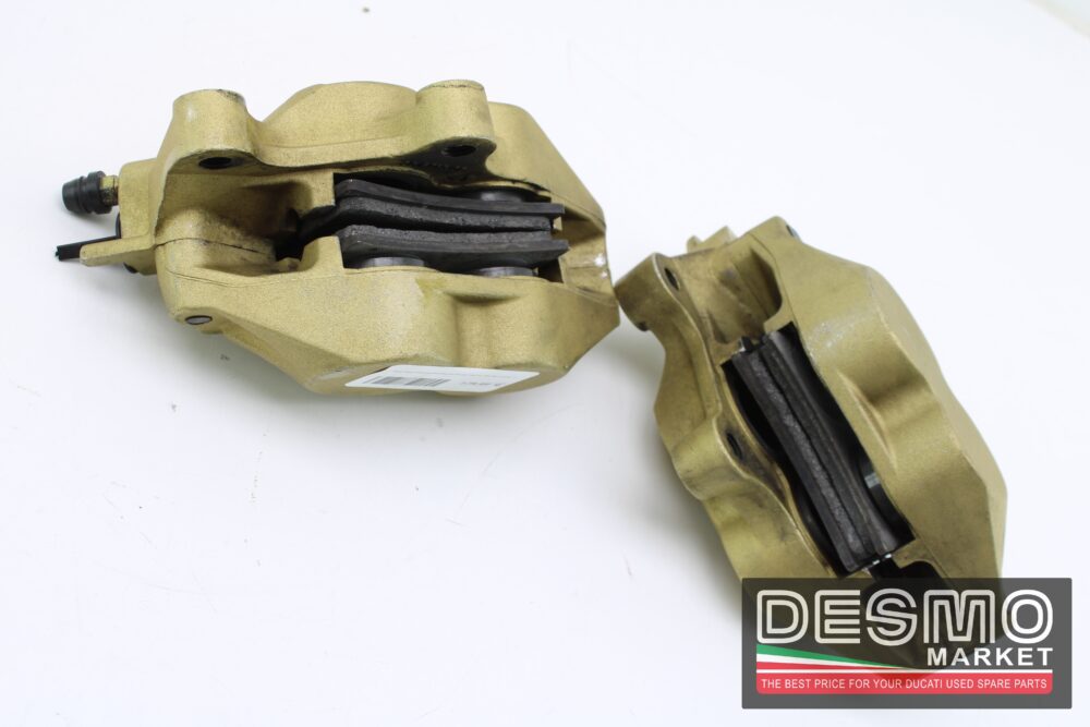 Pinze freno anteriori brembo oro Ducati 748 916 996 998 Monster IE - immagine 3