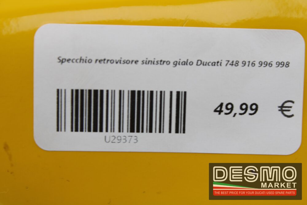 Specchio retrovisore sinistro gialo Ducati 748 916 996 998 - immagine 8