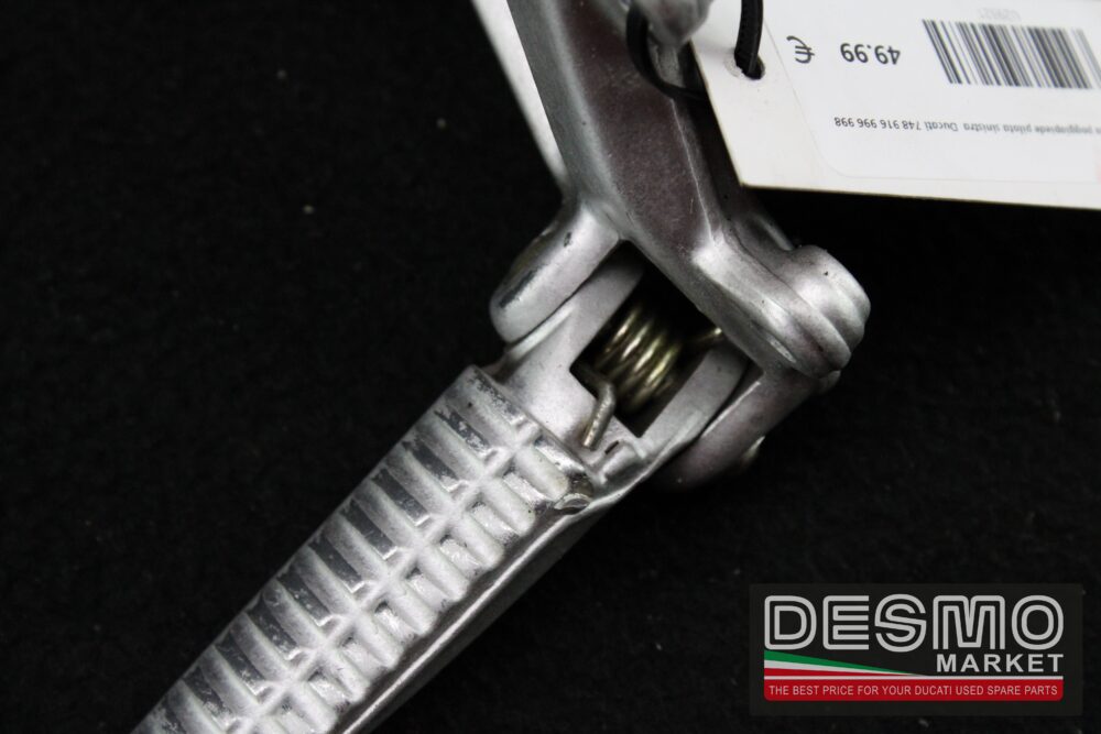 Pedana poggiapiede pilota sinistra  Ducati 748 916 996 998 - immagine 4