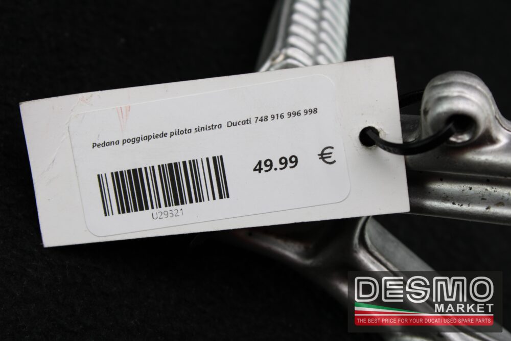 Pedana poggiapiede pilota sinistra  Ducati 748 916 996 998 - immagine 5