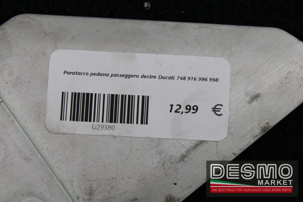 Paratacco pedana passeggero destro Ducati 748 916 996 998 - immagine 4