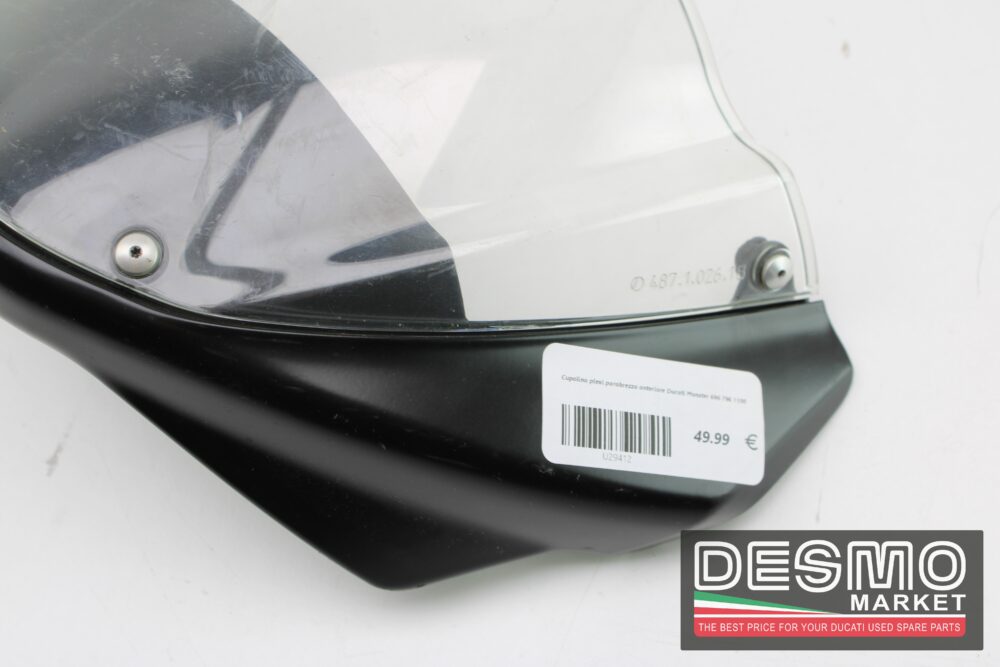 Cupolino plexi parabrezza anteriore Ducati Monster 696 796 1100 - immagine 4
