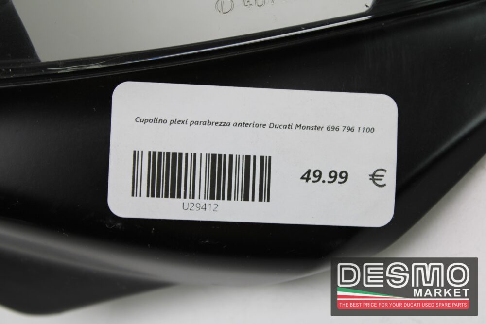 Cupolino plexi parabrezza anteriore Ducati Monster 696 796 1100 - immagine 7