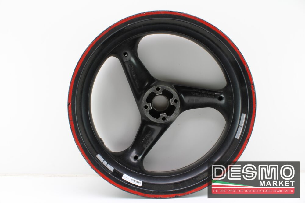 Cerchio posteriore 3 razze Ducati 748 916 996 - immagine 2