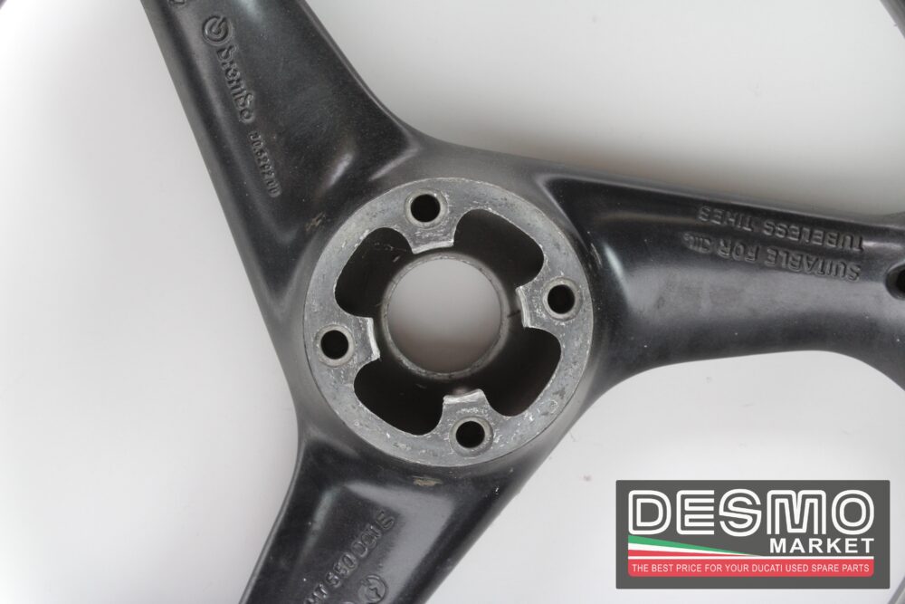 Cerchio posteriore 3 razze Ducati 748 916 996 - immagine 3