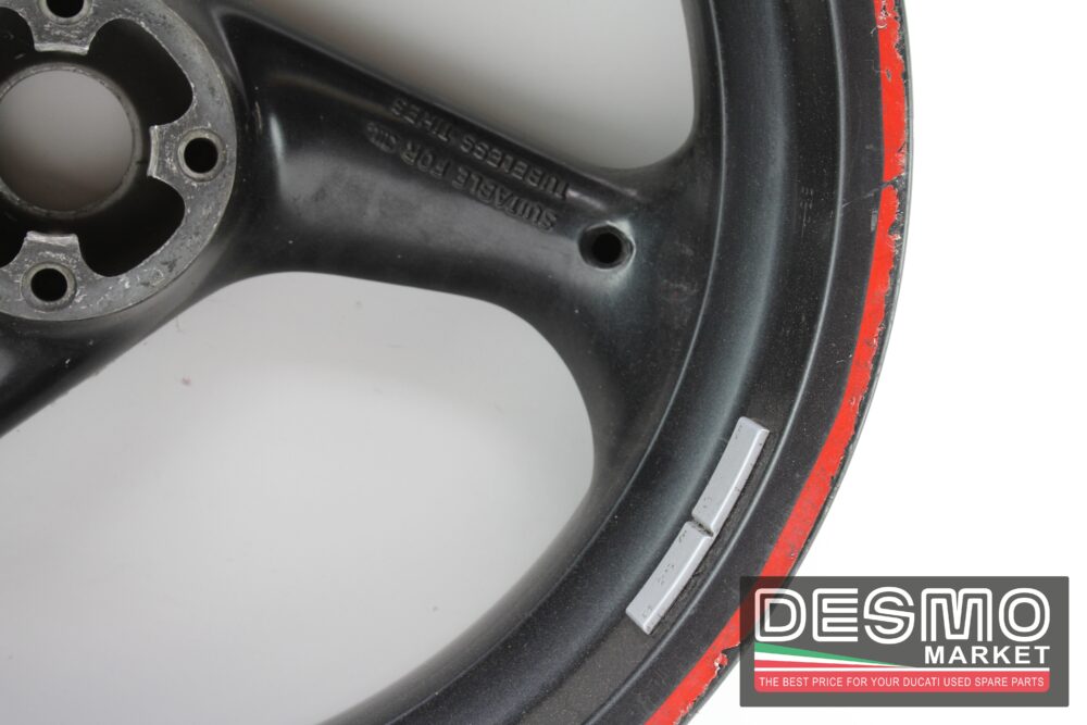 Cerchio posteriore 3 razze Ducati 748 916 996 - immagine 5