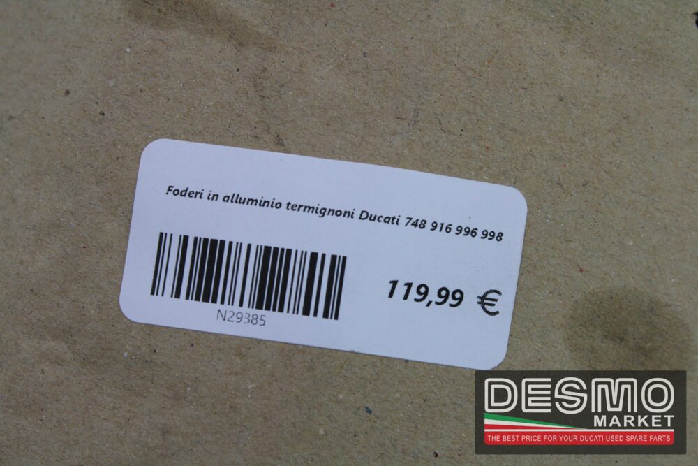 Foderi in alluminio termignoni Ducati 748 916 996 998 - immagine 5