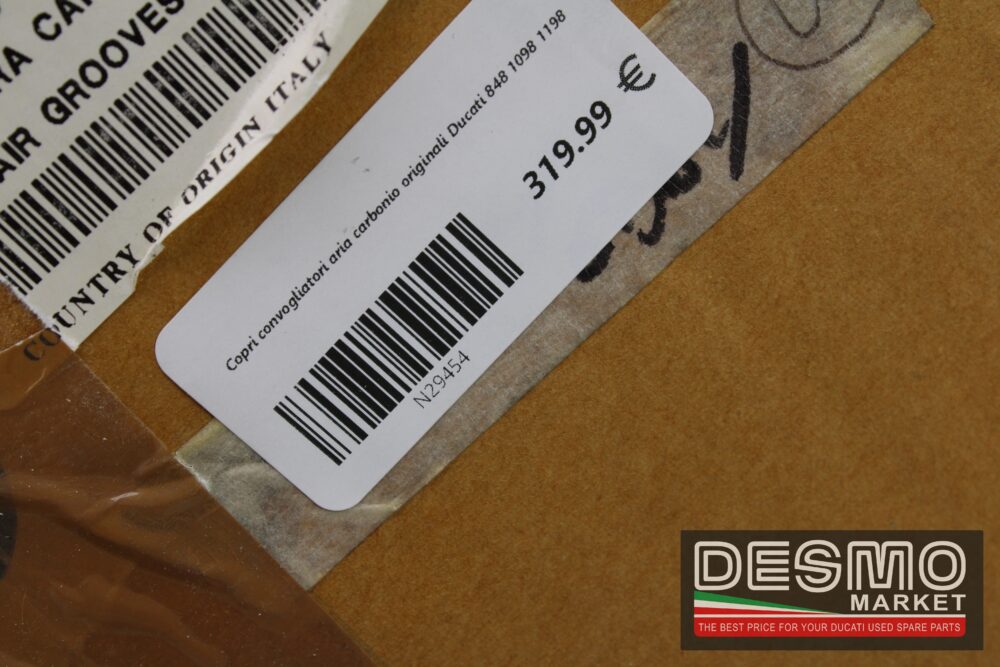 Copri convogliatori aria carbonio originali Ducati 848 1098 1198 - immagine 7