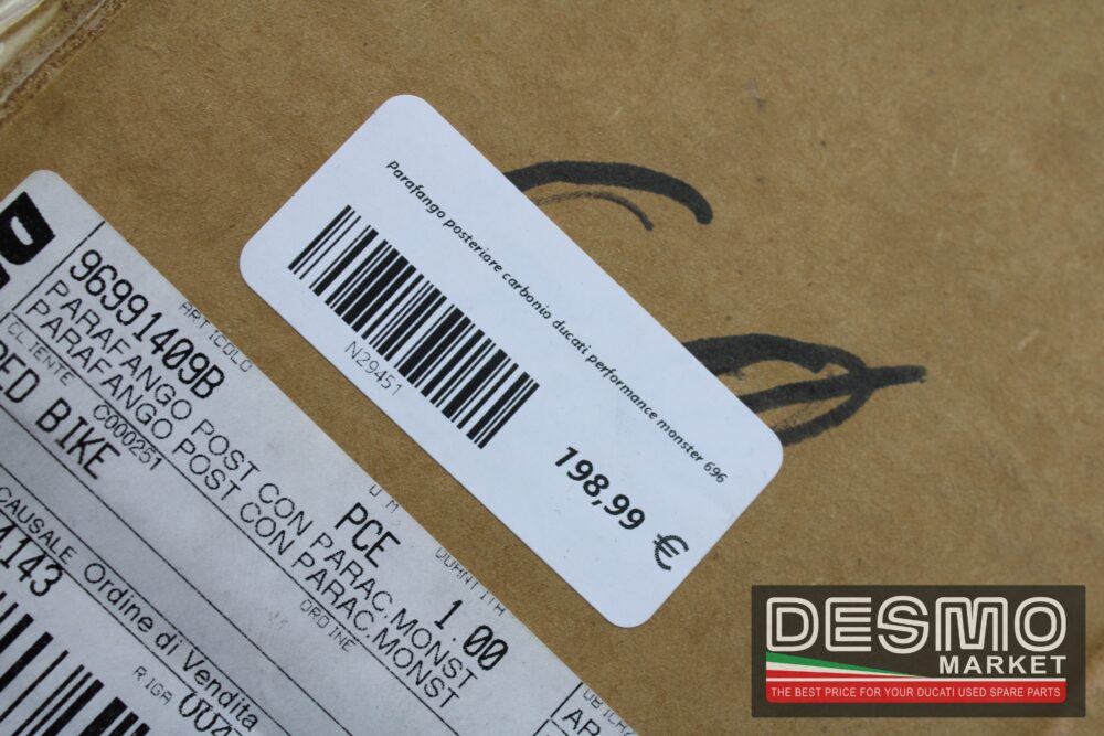 Parafango posteriore carbonio ducati performance monster 696 - immagine 7
