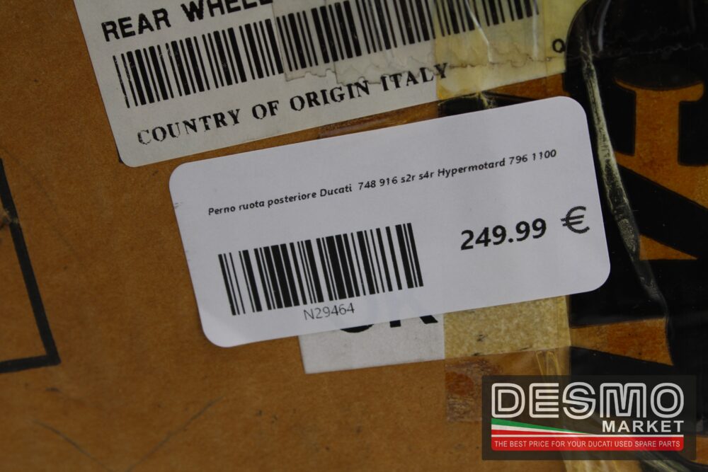 Perno ruota posteriore Ducati  748 916 s2r s4r Hypermotard 796 1100 - immagine 6