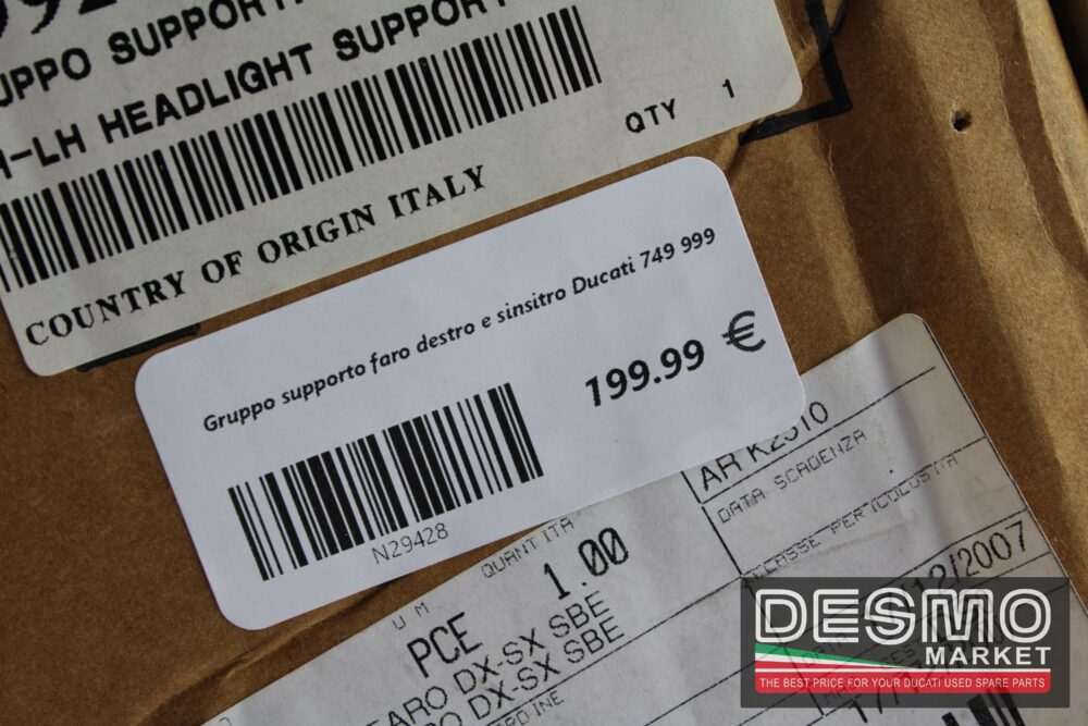Gruppo supporto faro destro e sinsitro Ducati 749 999 - immagine 10
