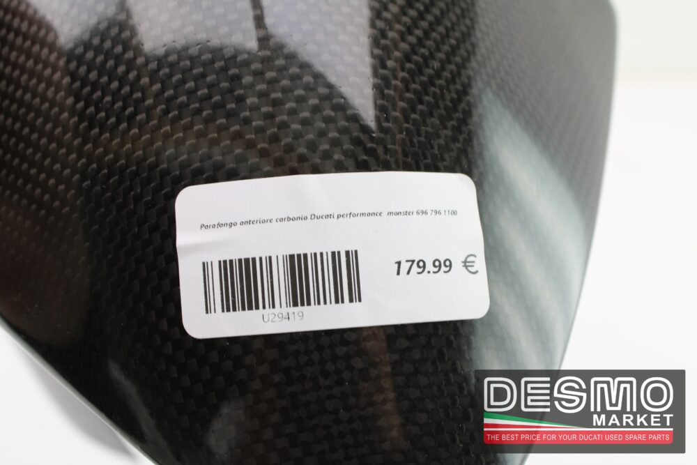 Parafango anteriore carbonio Ducati performance  monster 696 796 1100 - immagine 8