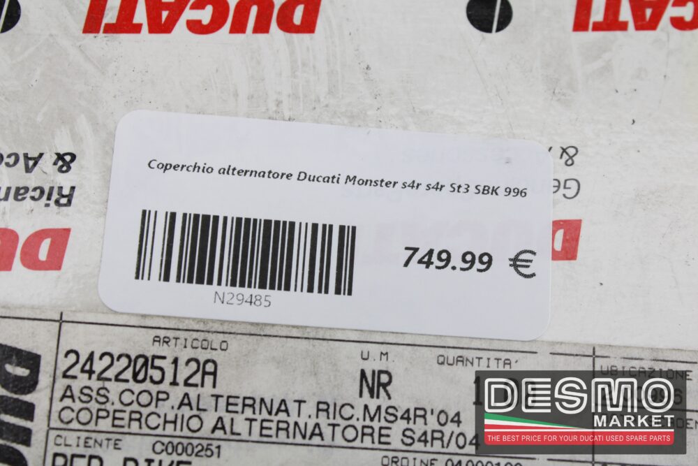 Coperchio alternatore Ducati Monster s4r s4r St3 SBK 996 - immagine 8