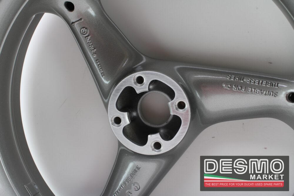 Cerchio ruota posteriore grigio Ducati 748 916 996 998 - immagine 5